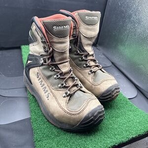 Simms G3 Guide Boot Dark Elkhorn Felt Sole Boot Size 9